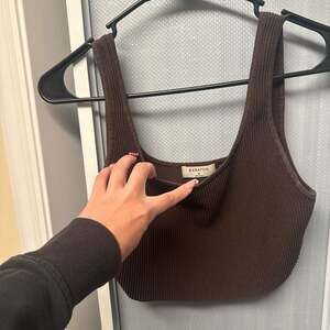 Babaton Sculpt Knit Squareneck Cropped Tank